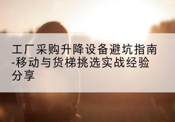 右玉移动式升降机怎么选-工厂采购升降设备避坑指南-移动与货梯挑选实战经验分享